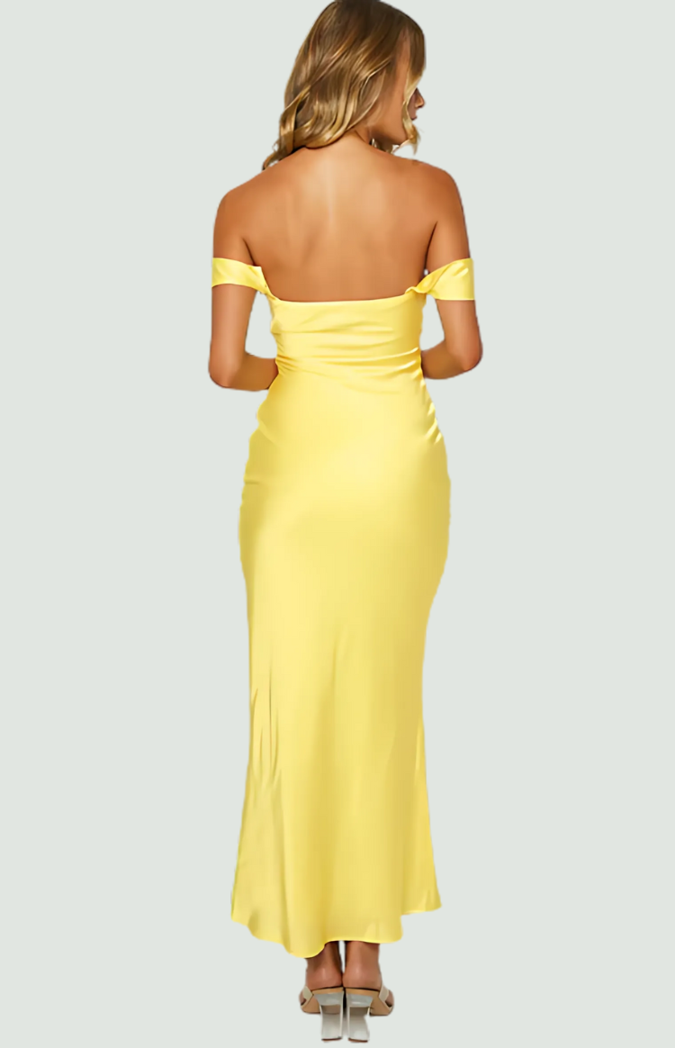 Rosalia | Saténové Off-Shoulder Šaty