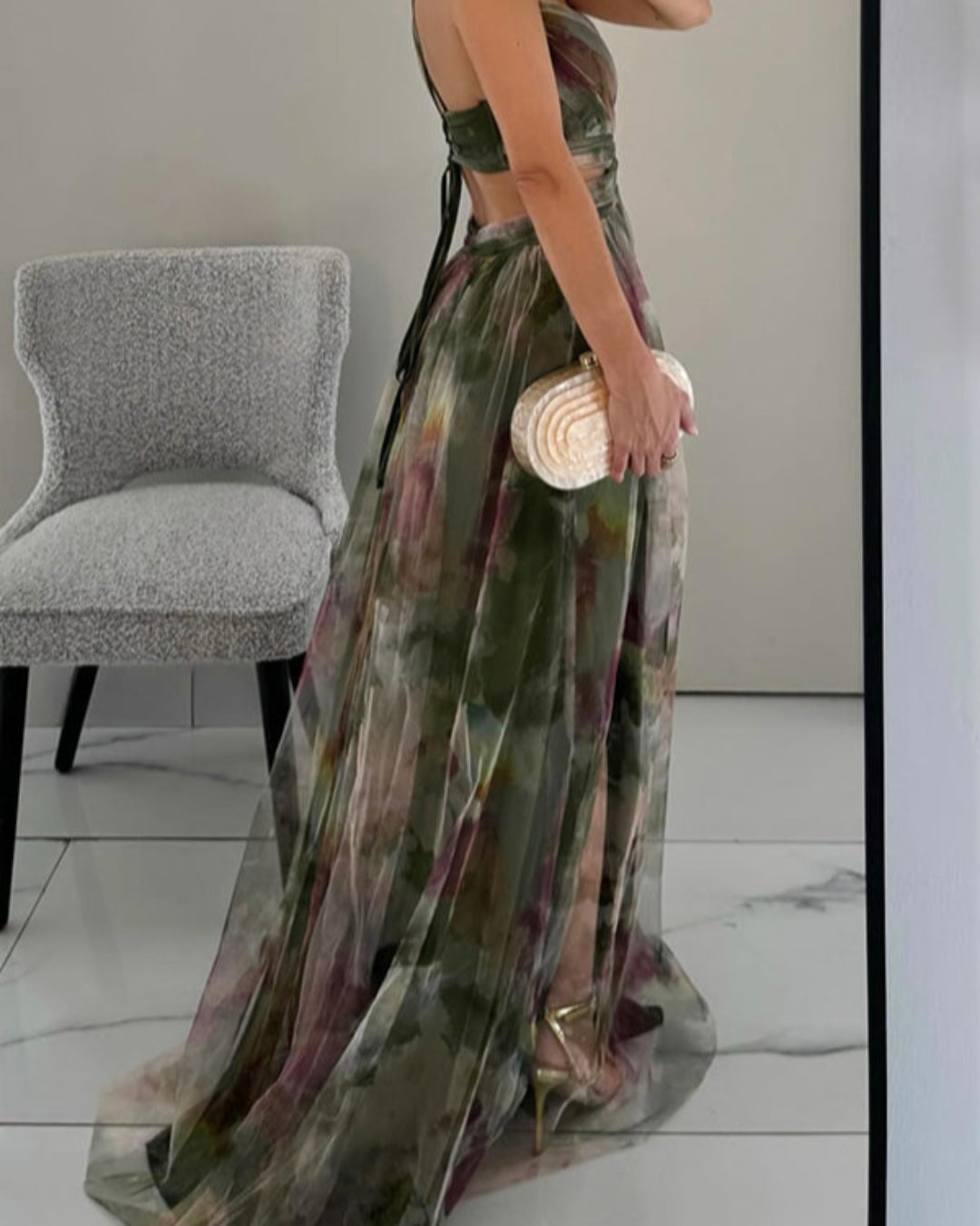 Giselle - Okouzlující Maxi-šaty s Květinovým Vzorem