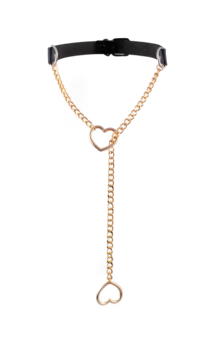 LoveChains™ - Kožený choker obojek
