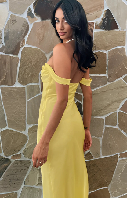 Rosalia | Saténové Off-Shoulder Šaty