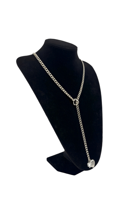 LoveChains™ - Náhrdelník srdce s krystalem na řetízku