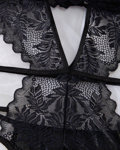 Jade™ | Elegantní teddy s krajkovými detaily ve tvaru srdce