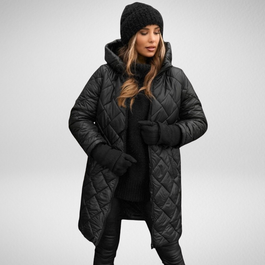 Vera – Prošívaný zimní kabát s kapucí