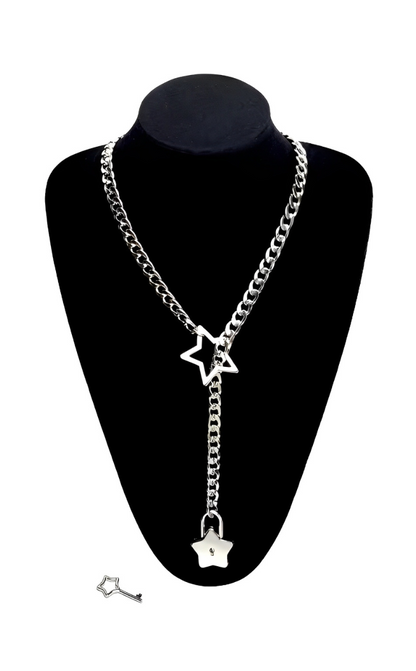 LoveChains™ - Hvězdný zámek a klíč s řetězem