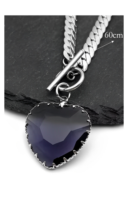 LoveChains™ - Srdcový skleněný přívěsek na krk