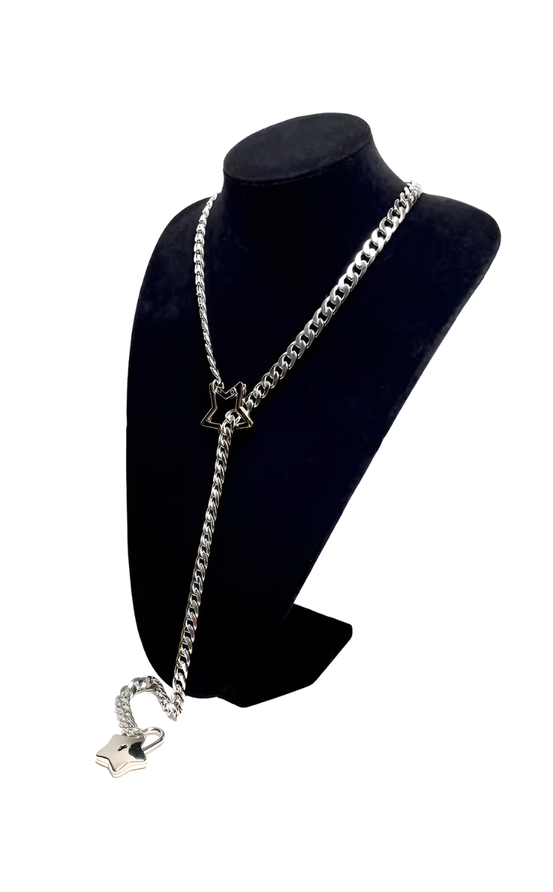 LoveChains™ - Hvězdný zámek a klíč s řetězem