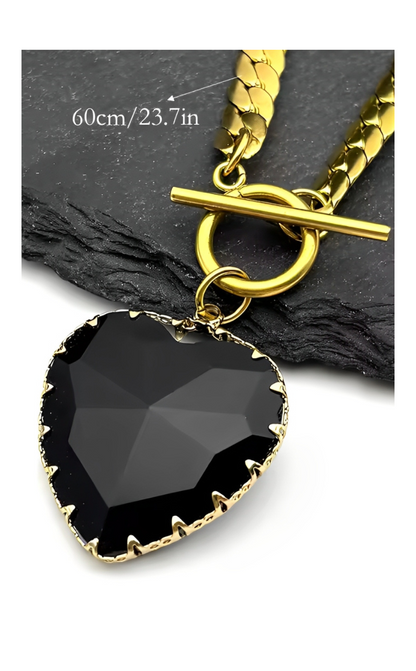 LoveChains™ - Srdcový skleněný přívěsek na krk