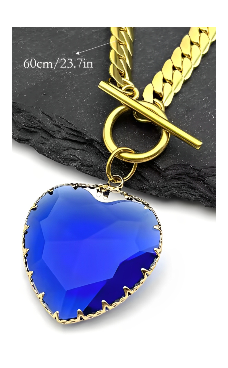 LoveChains™ - Srdcový skleněný přívěsek na krk