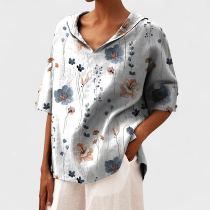 Lenka - Elegantní top s výstřihem do V