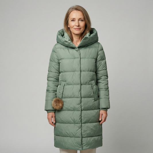 Karolína | Elegantní zimní dlouhá bunda s kapucí