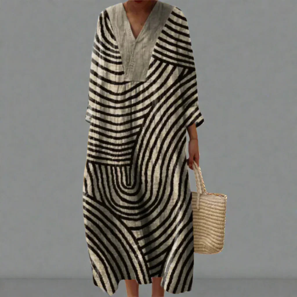 Odile | Elegantní geometrická šaty