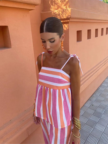 Hanne™ | Vzorované Letní Kalhoty