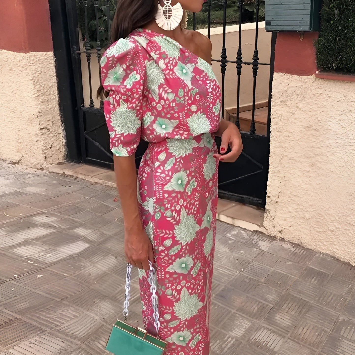 Émilie™ | Dlouhá Šaty s Potiskem