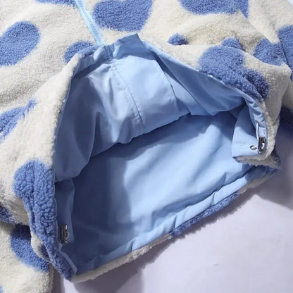 Radana | Oboustranná zimní bunda se srdíčky