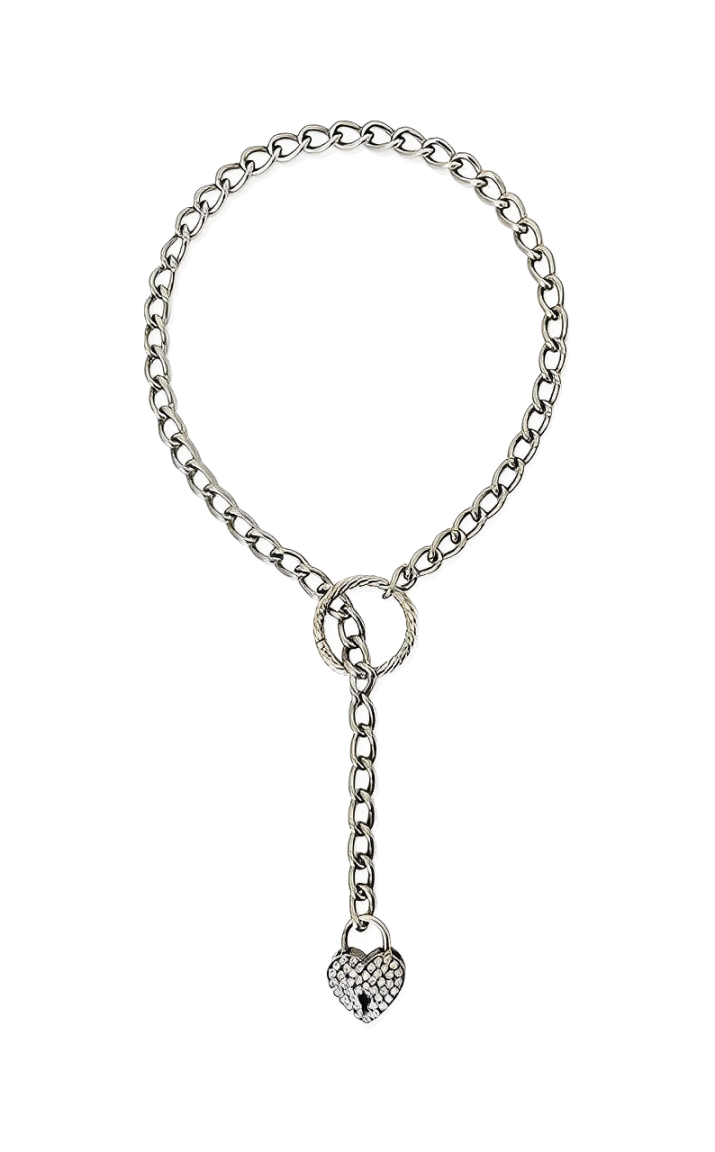 LoveChains™ - Krystalový zámek a klíč na řetízku